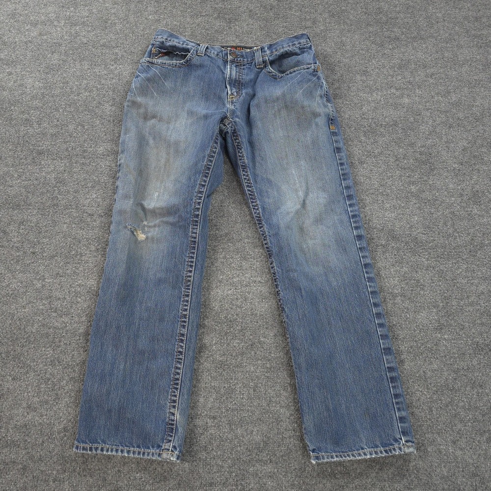 Ariat Jeans Mens 35x33 Blue Denim FR M3 Loose Straight Flame Resistant Workwear